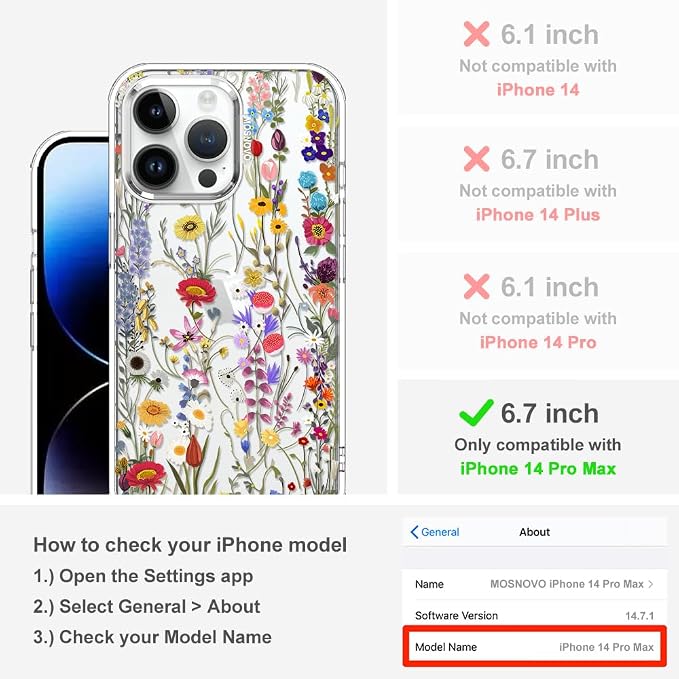 MOSNOVO Case for iPhone 14 Pro Max - Image 2