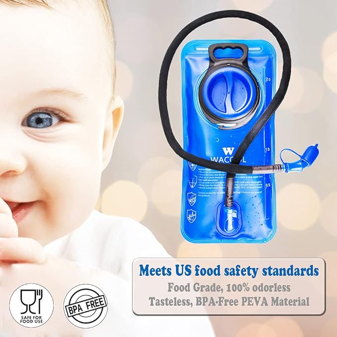 WACOOL 2L 2.5L 3L BPA Free PEVA Hydration Pack Bladder Leak-Proof Water - Image 4