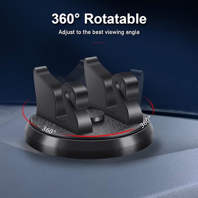 Dashboard Phone Holder for Car Vertical Horizontal 360 Rotate, Cell Phone - Image 3