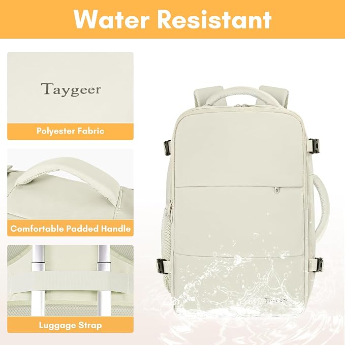 Taygeer Large Travel Backpack, 17 inch Laptop Backpack - Image 8