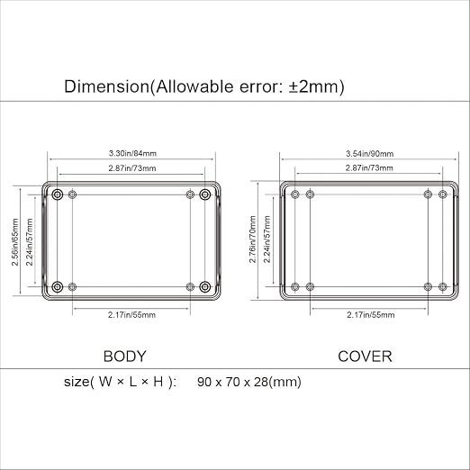 LeMotech Project Box 10 Pieces ABS Plastic Electrical Project Case Small - Image 7