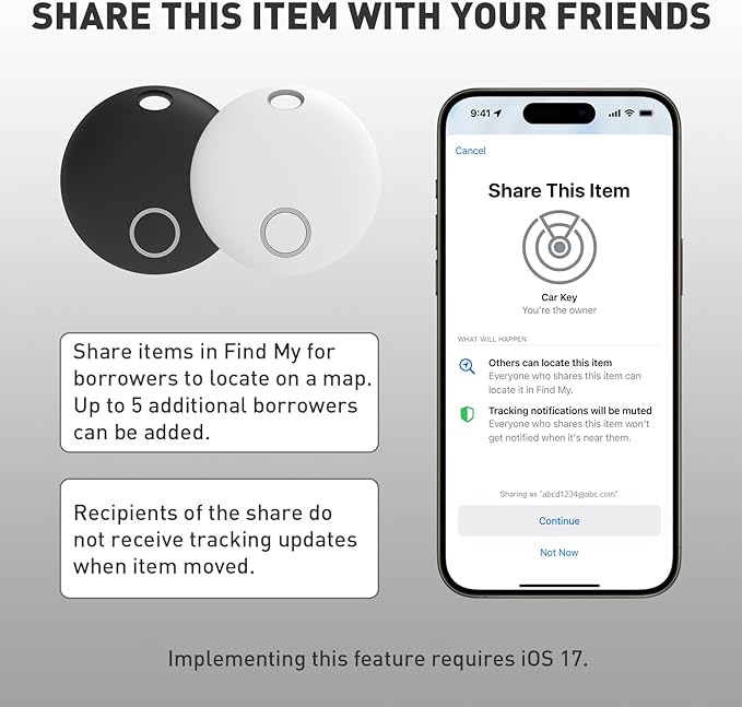Air Tracker Tags-2 Pack, Smart Bluetooth Tracker, Compatible - Image 7