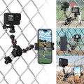SUREWO Aluminum Fence Mount for Go pro, DJI Osmo Action 4/3/2, Mevo Start for by SUREWO