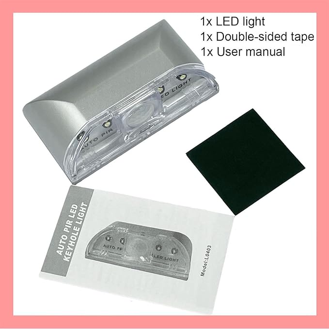 Home Keyhole Infrared PIR Wireless Auto Sensor Motion Detector LED Light lamp - Image 6