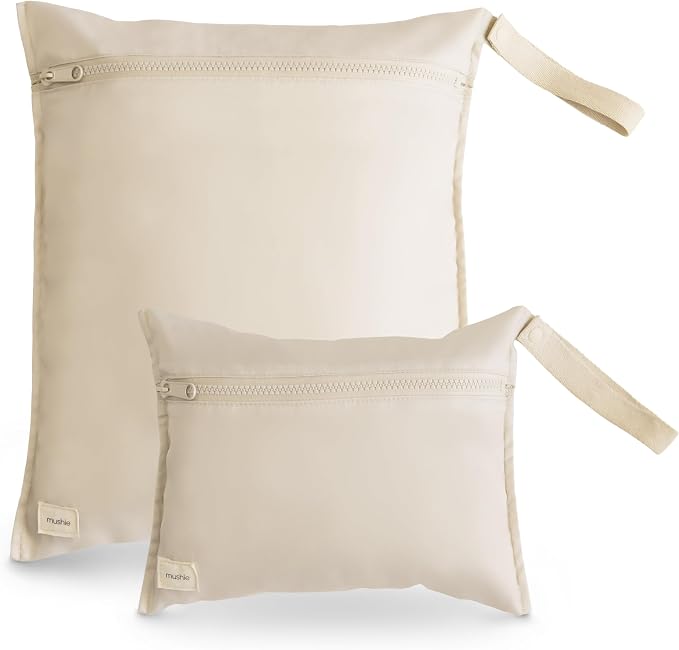 mushie Water Resistant Wet Bags | Large & Small Reusable Storage Bag by mushie