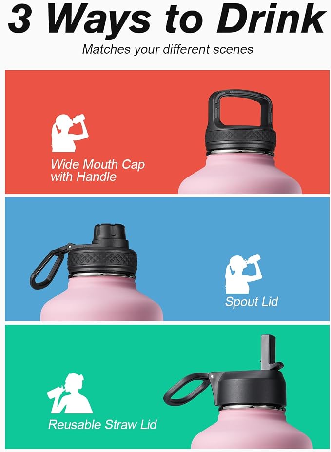 Water Bottle Insulated 64 oz - Image 5