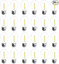 Jslinter 24-Pack LED 1W String Light Bulbs, S14 Plastic Shatterproof Edison by Jslinter