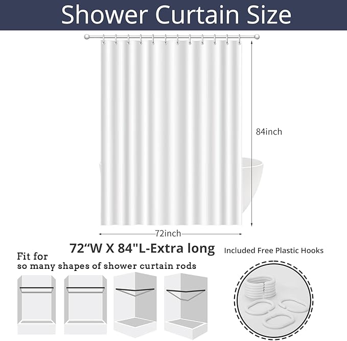Purple Bow Shower Curtain, Lavender Modern Aesthetic Bowknot - Image 7