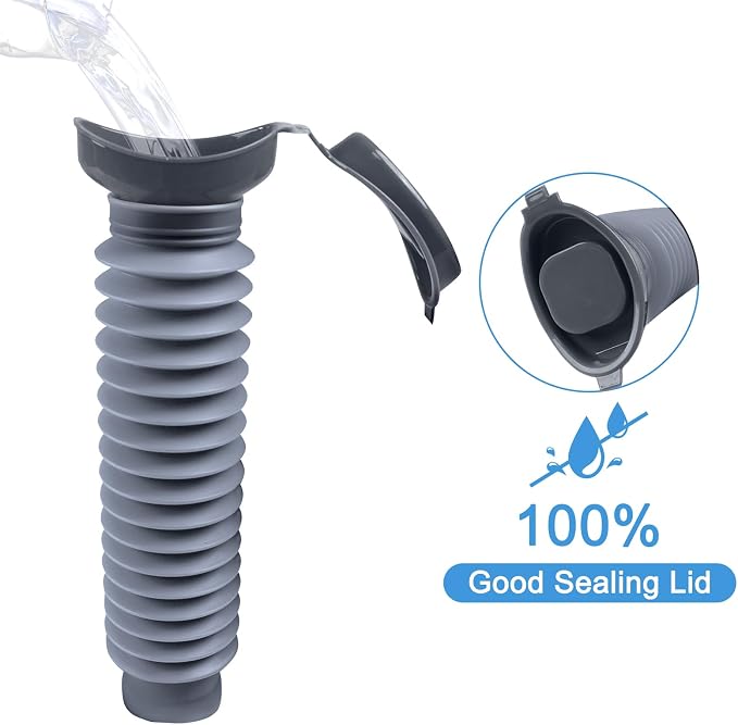 Pee Bottles for Men, Portable Urinal for Men, Collapsible Urine Bottle 750ML - Image 8