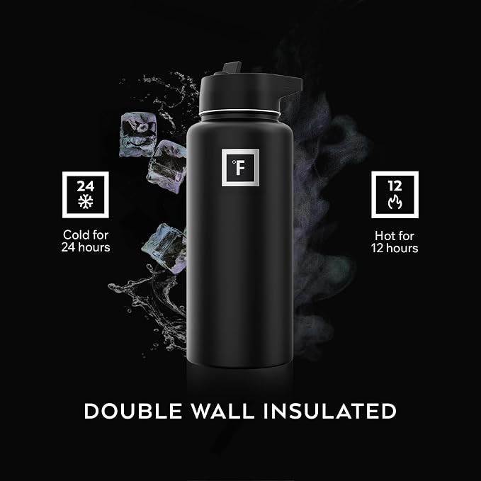 IRON °FLASK Camping & Hiking Hydration Flask - 32 oz Cobalt - Image 4