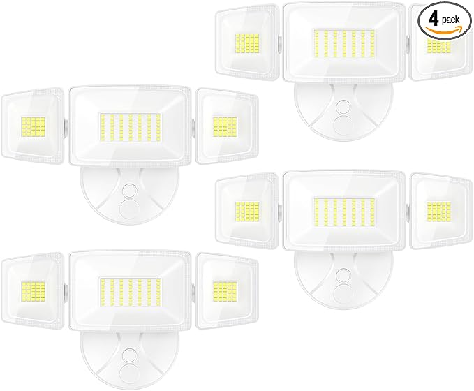 Onforu 4 Packs 75W Flood Lights Outdoor, 7000LM Brightness Security Lights by Onforu