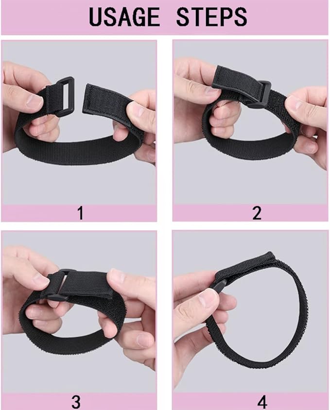24 Pack Reusable Fastening Cable Ties and Cable Straps, Adjustable - Image 6