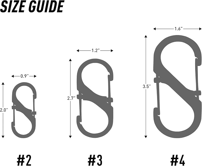 Nite Ize Size-3 S-Biner SlideLock Dual Carabiner, Locking Gates, Stainless Steel - Image 4