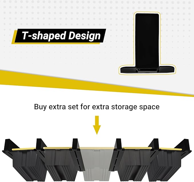 Overhead Garage Storage Rack 4-Bin, Heavy Duty Ceiling Racks w/ 400 LBS Load - Image 6