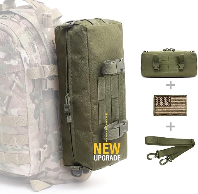 WYNEX Large Molle Pouch, Tactical Molle Bag Vertical Admin Pouch, Modular by WynexTactical