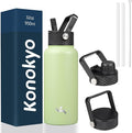 Konokyo 32 oz Insulated Water Bottle Stainless Steel Sport Bottles by Konokyo