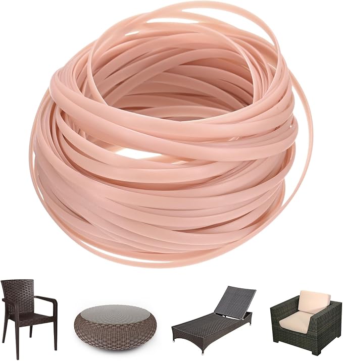 M METERXITY 1-Pack Wicker Repair Kit, 5mm x 66ft/20m Plastic Flat Rattan by MMETERXITY