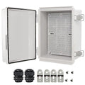 Zulkit Junction Box, IP67 Waterproof Electrical Box Hinged Cover Stainless by Zulkit