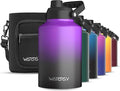 WATERSY 1 Gallon Water Bottle Insulated, BPA Free&Leak Proof, 128oz Stainless by Watersy
