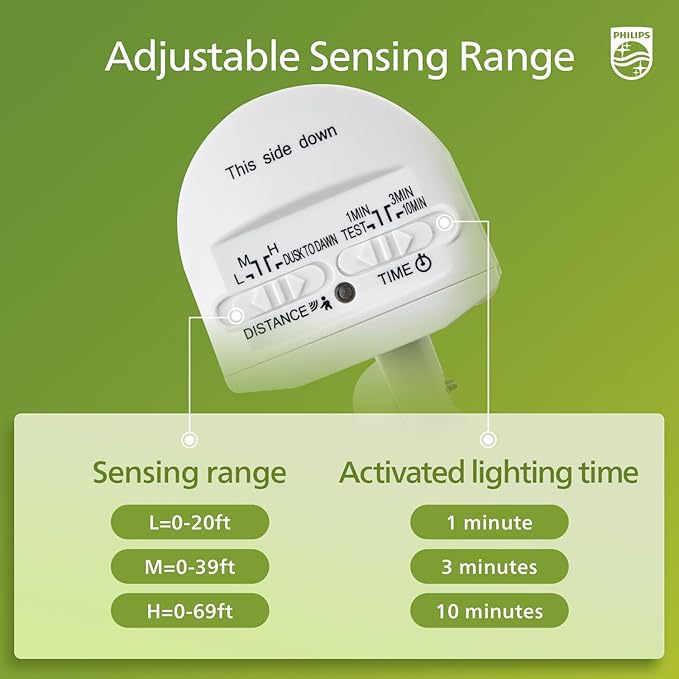 Philips 44W 4200 lm LED Security Light Outdoor w/PIR Motion Sensor, 5000K - Image 4