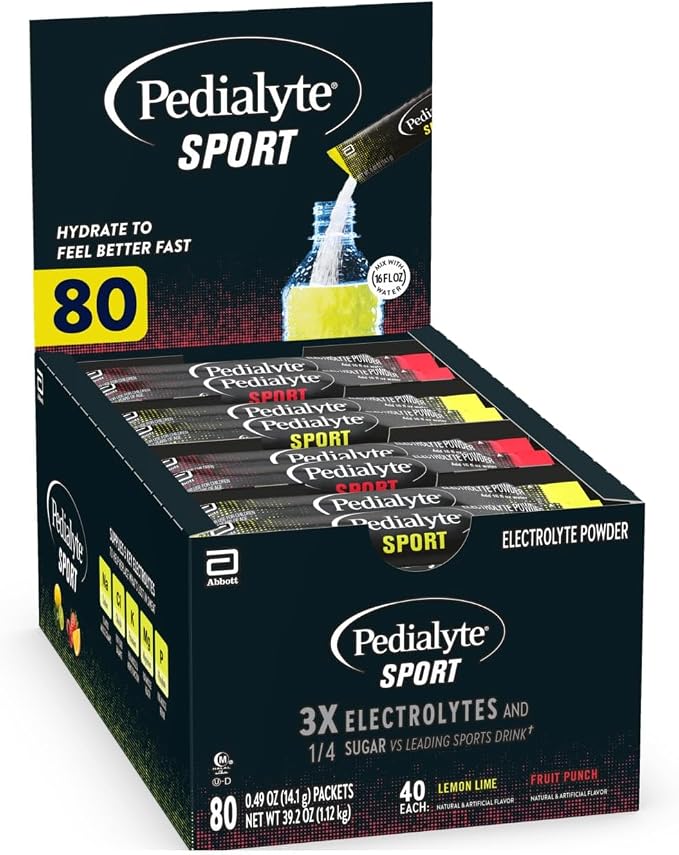 Pedialyte Sport Electrolyte Powder Packets Hydration Station, Variety Pack by Pedialyte