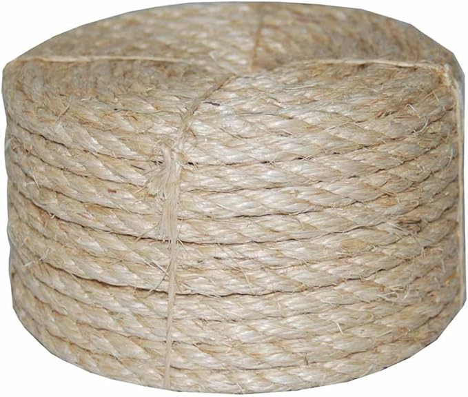 T.W. Evans Cordage Co. 21-410 3/8 in. x 100'. Twisted Sisal Rope by T.W+.+Evans+Cordage+Co.