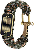 Patriotic Paracord Survival Bracelet by Unknown