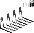 Garage Hooks Heavy Duty, 4 Pack Wave Steel Garage Storage Hooks by BRCRXW