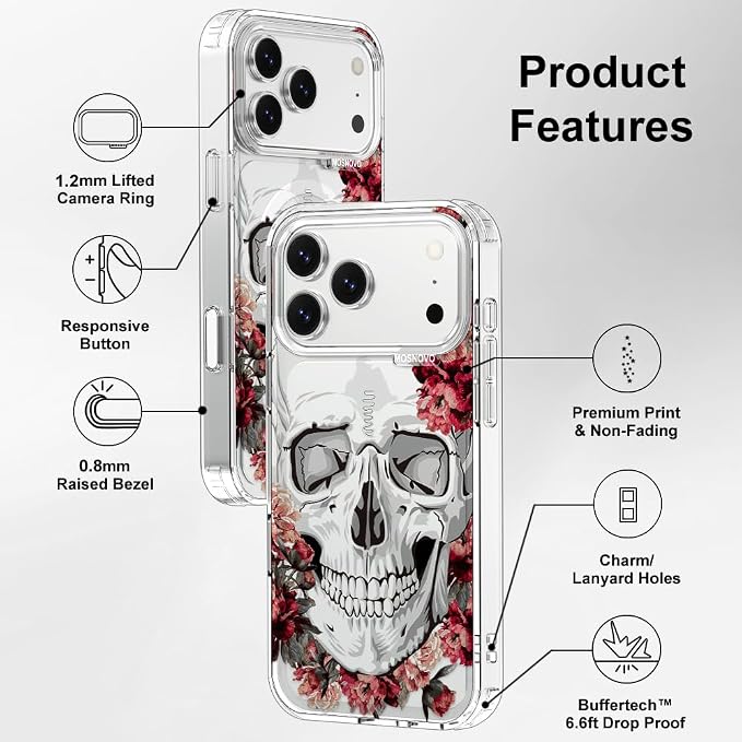 MOSNOVO for iPhone 17 Pro Max Case | Military Grade 6.6ft Drop Tested | Camera - Image 7