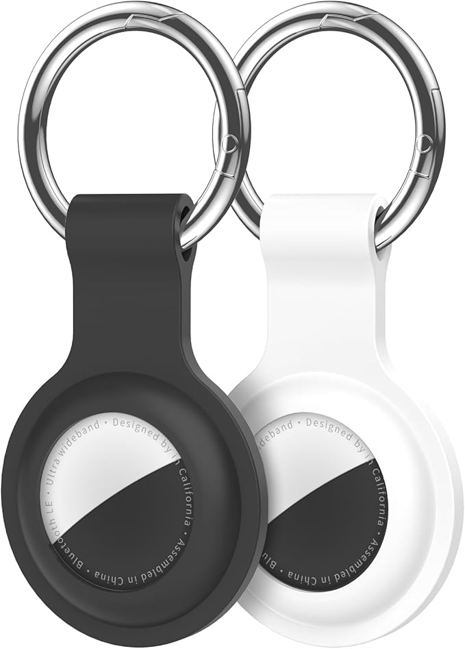 Compatible with AirTag Holder Case Keychain 2 Pack, - Image 10