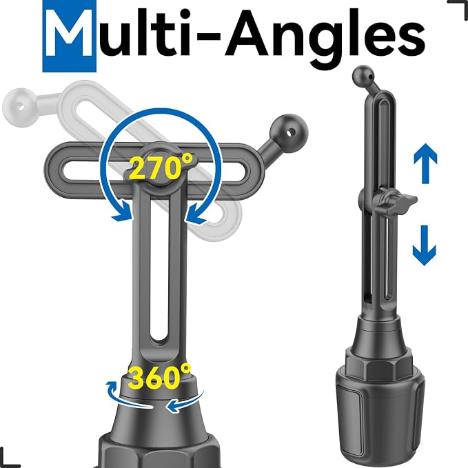 for Garmin GPS Car Mount Cup Holder Replacement 17mm Ball Mount - Image 4