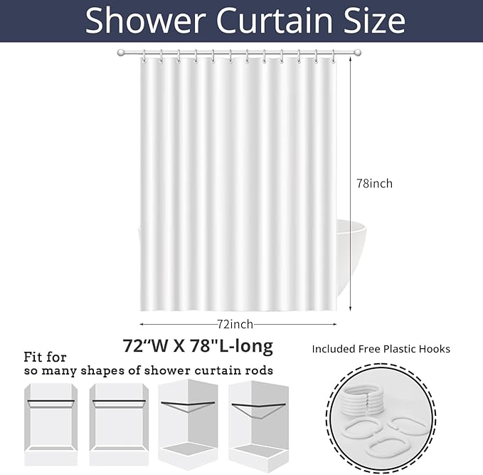 Kid Shower Curtain, Colorful Cartoon Tropical Fish Ocean Beach Theme Bath - Image 7