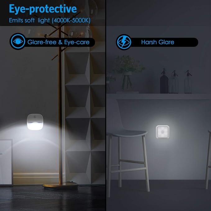 AMIR Motion Sensor Light Indoor, Upgraded Battery-Powered LED Night Light - Image 3