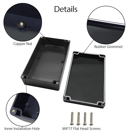 LeMotech Project Box ABS Plastic Junction Box IP65 Waterproof Hobby Box - Image 4