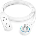 Maximm Cable 4 Ft 360° Rotating Flat Plug Extension Cord, 16/3 AWG Multi 3 by MaximmCable