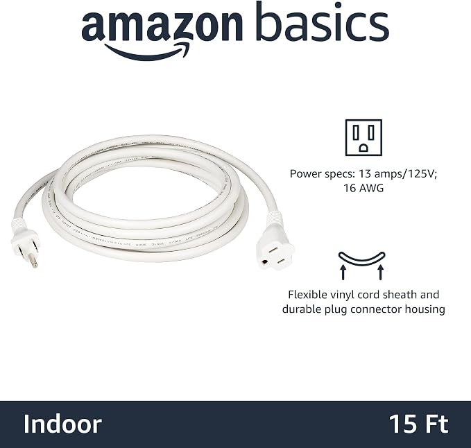 Amazon Basics 3-Prong Extension Cord - Image 2