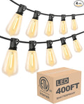 Lightdot 400FT Outdoor String Lights, LED Bistro String Lights by LightdotLighting