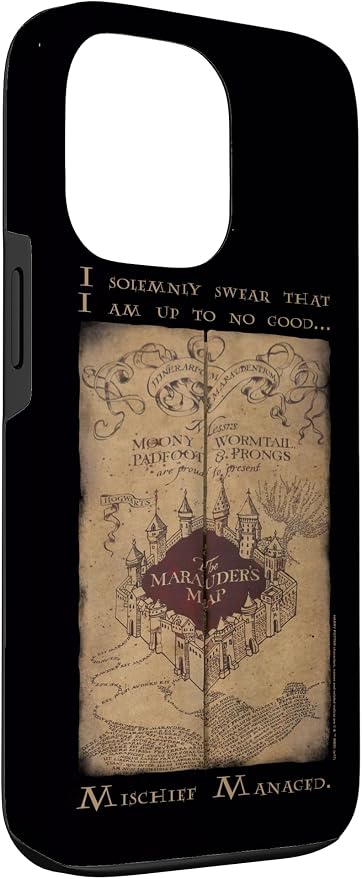 iPhone 13 Pro Harry Potter Marauder's Map Words Case - Image 3