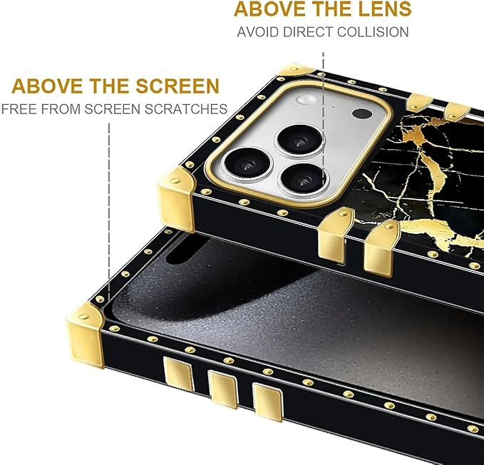 for iPhone 17 Pro Max Case Luxury Golden Decoration - Image 7