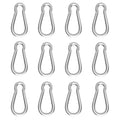 Carabiner, Heavy Duty Galvanized Steel Spring Snap Hook Carabiner Clips by High-PQ