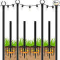 AHRLHR 4 Pack String Light Poles, Poles by Unknown