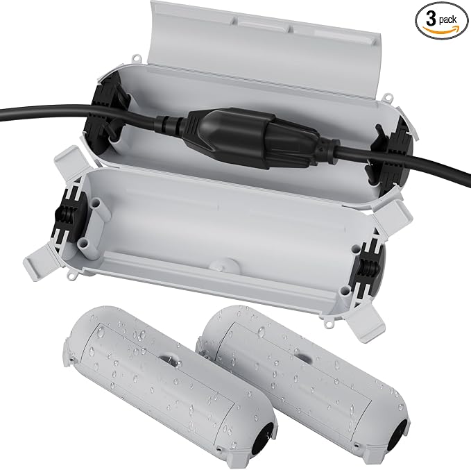 Flemoon Outdoor Extension Cord Cover Waterproof, Weatherproof Electrical by FLEMOON