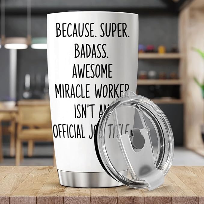 CUBICER Chaos Coordinator Quote Stainless Steel Tumbler 20 Oz Inspirational - Image 5