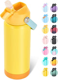 Fijinhom 18oz Insulated Stainless Steel Water Bottle, Wide Mouth Double Wall by Fijinhom
