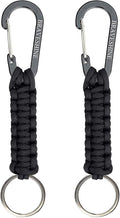 BRAVESHINE Paracord Keychain Carabiner Clip, D Ring Lanyard Hanger Stroller Hook by BRAVESHINE