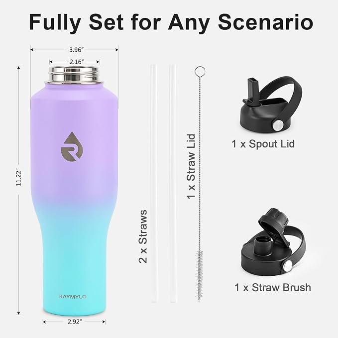 RAYMYLO 40 oz Insulated Water Bottle - Image 6