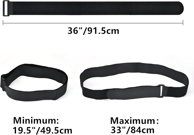 2 x 36 Inch Hook and Loop Cable Tie, 6 Pack Heavy Duty Adjustable Fastening - Image 6