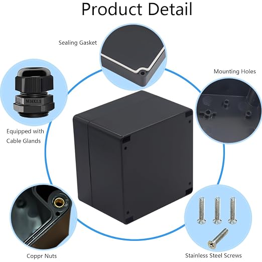 Junction Box IP65 Waterproof ABS Plastic Electrical Project Case Power Junction - Image 5