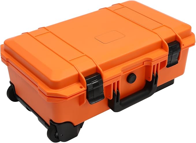 22" Weatherproof Hard Case Rolling Waterproof Case Dry Box - Image 7