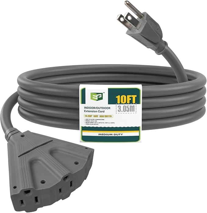 EP 10 Ft Outdoor Extension Cord by ENERGYPRO